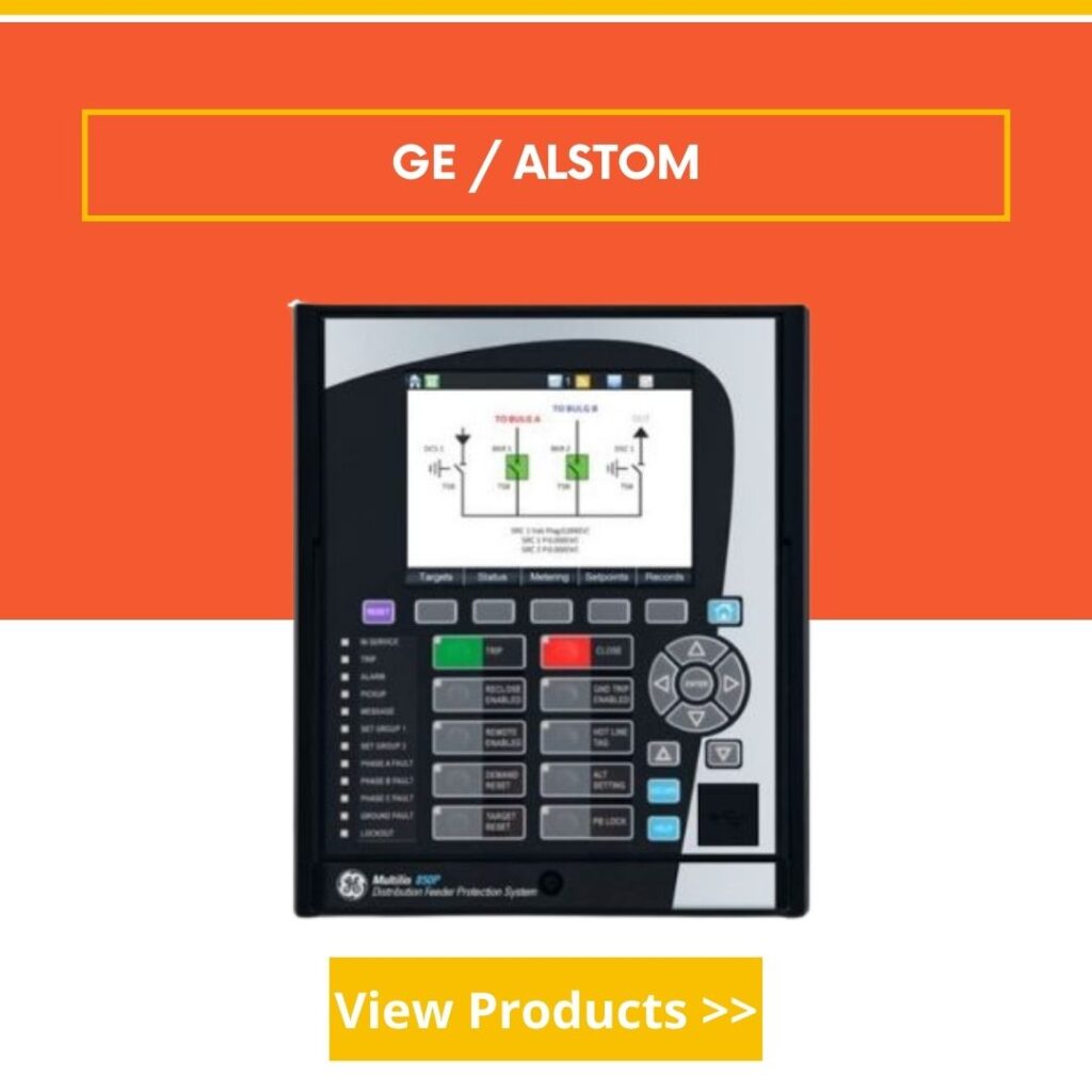 Supplier of GE/ Alstom Numerical relays and auxiliary relays
