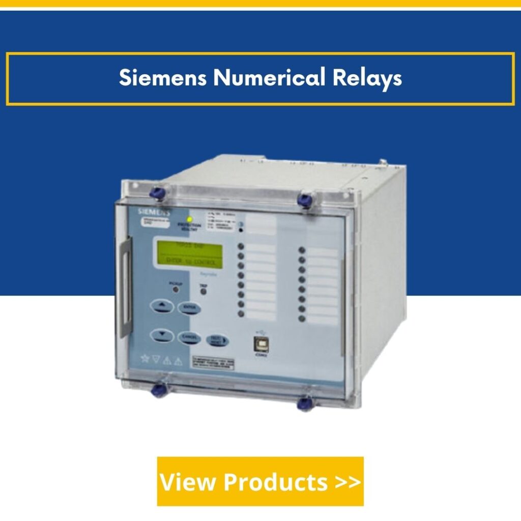 Supplier of Siemens Numerical Relays