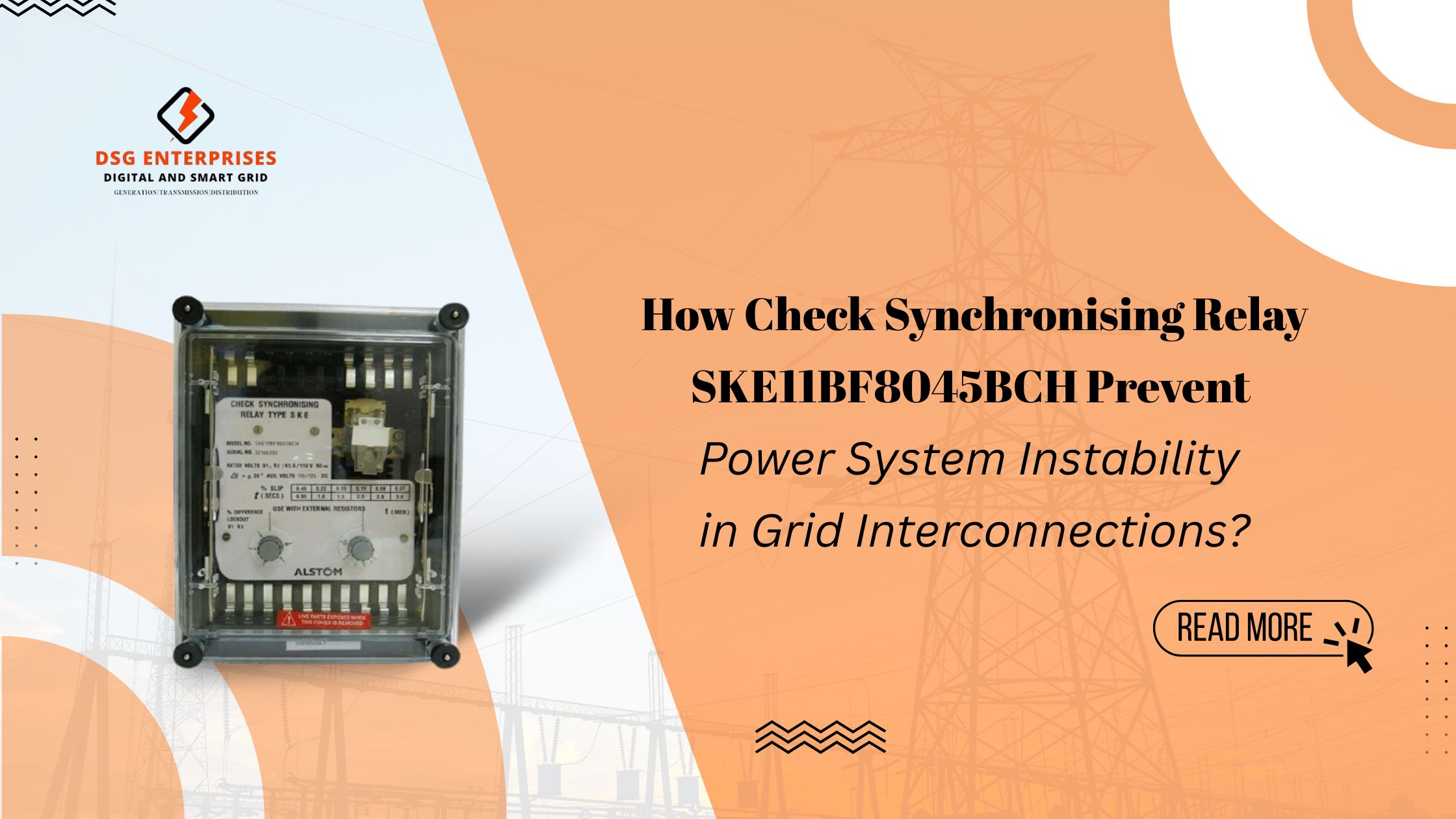 You are currently viewing How Check Synchronising Relay SKE11BF8045BCH Prevent Power System Instability in Grid Interconnections?