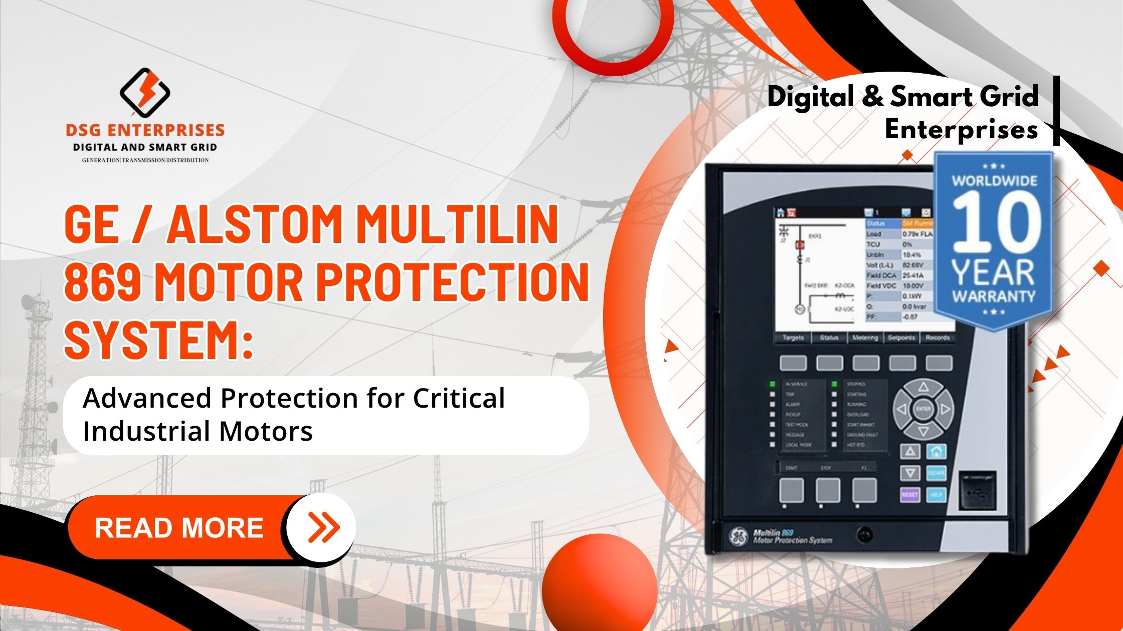 You are currently viewing GE Alstom Multilin 869 Motor Protection System: Advanced Protection for Critical Industrial Motors