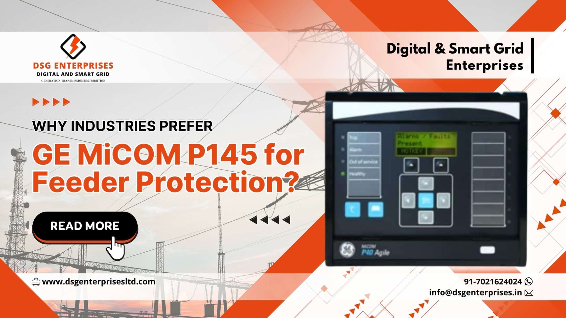You are currently viewing Why Industries Prefer GE MiCOM P145 for Feeder Protection