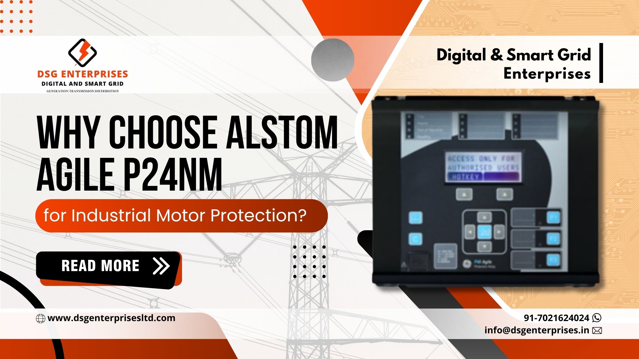 You are currently viewing Why Choose GE Alstom Agile P24NM Relay for Industrial Motor Protection?