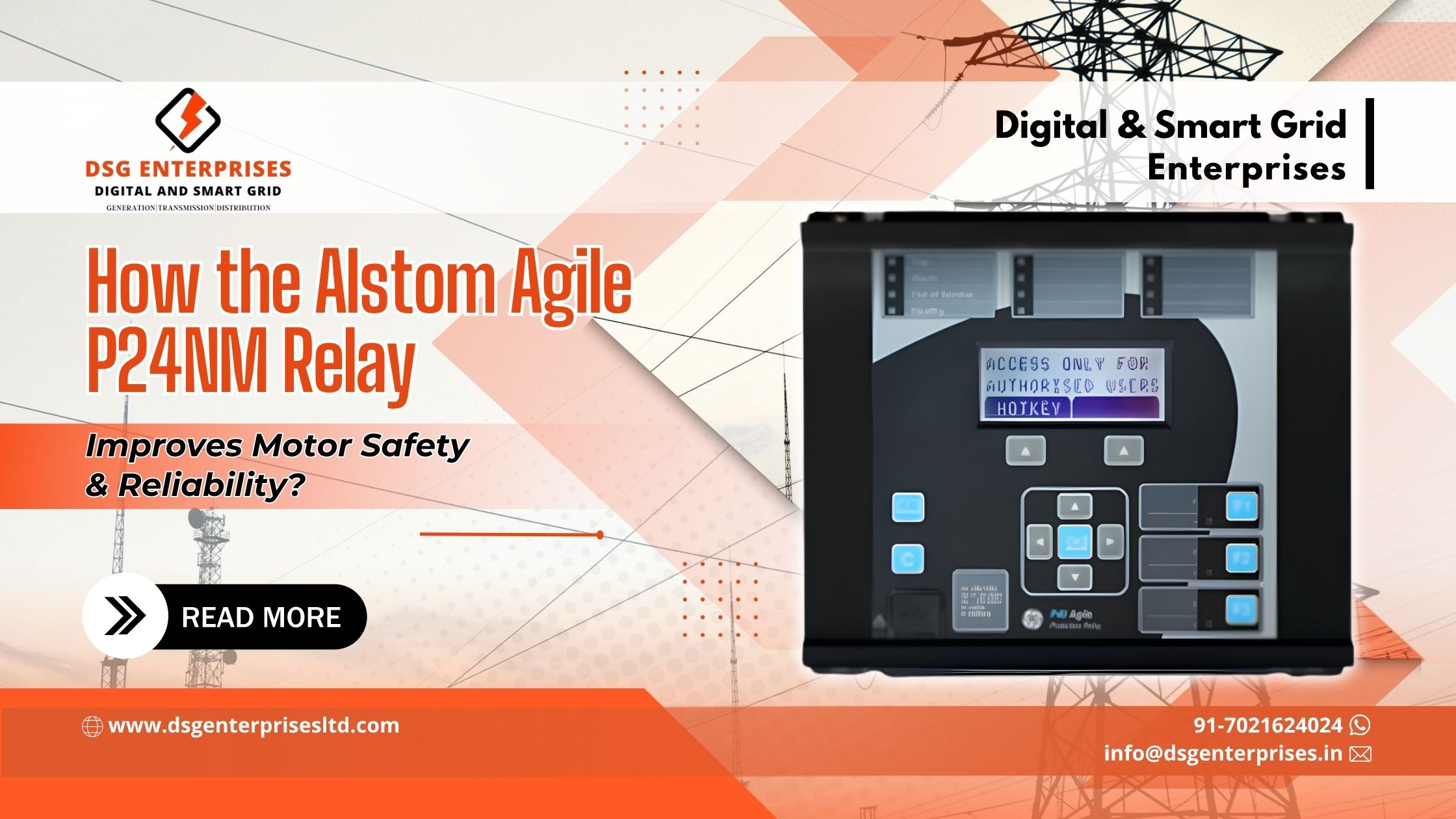 You are currently viewing How the Alstom Agile P24NM Relay Improves Motor Safety & Reliability