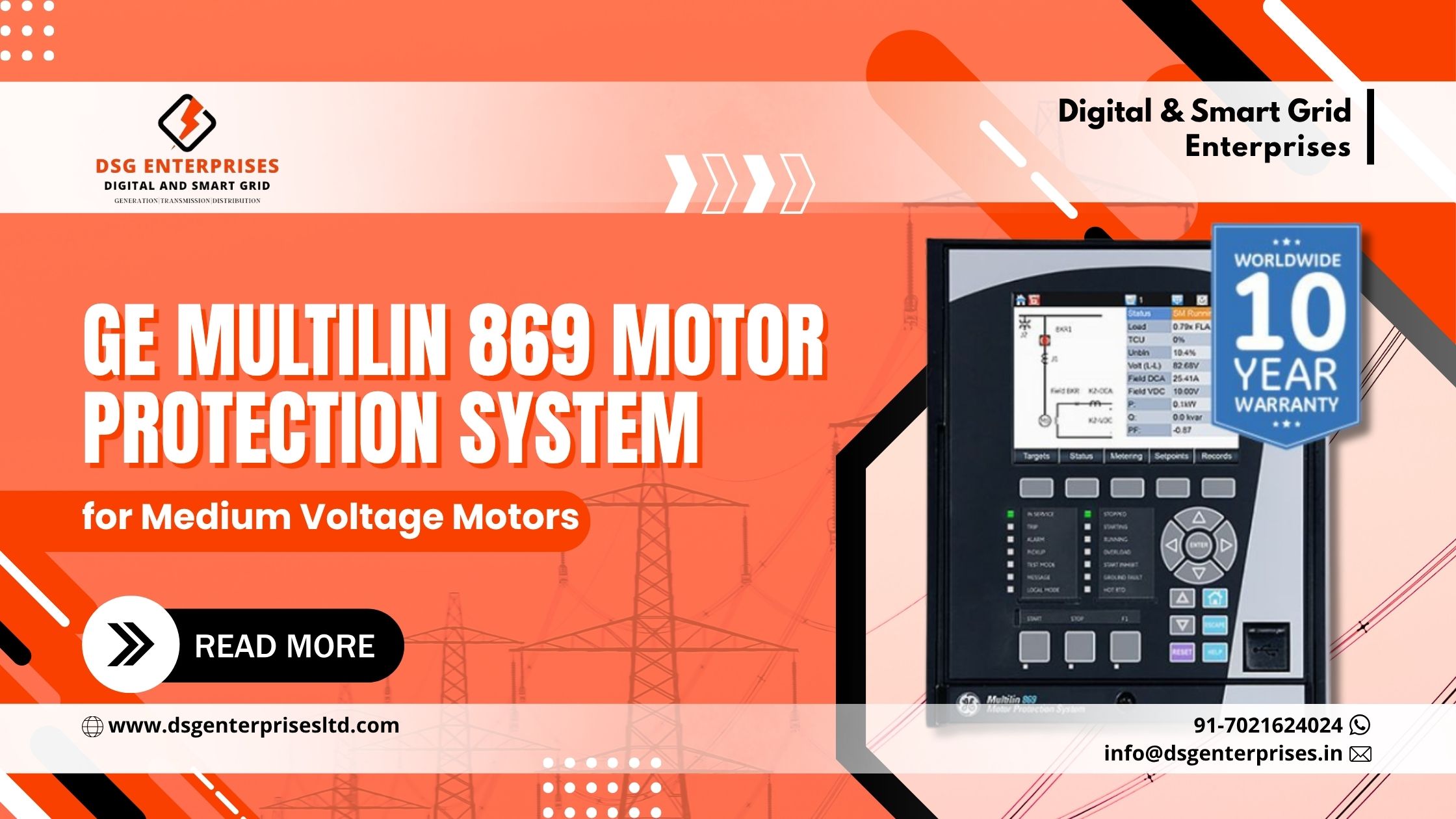 You are currently viewing GE Alstom Multilin 869 Motor Protection System for Medium Voltage Motors