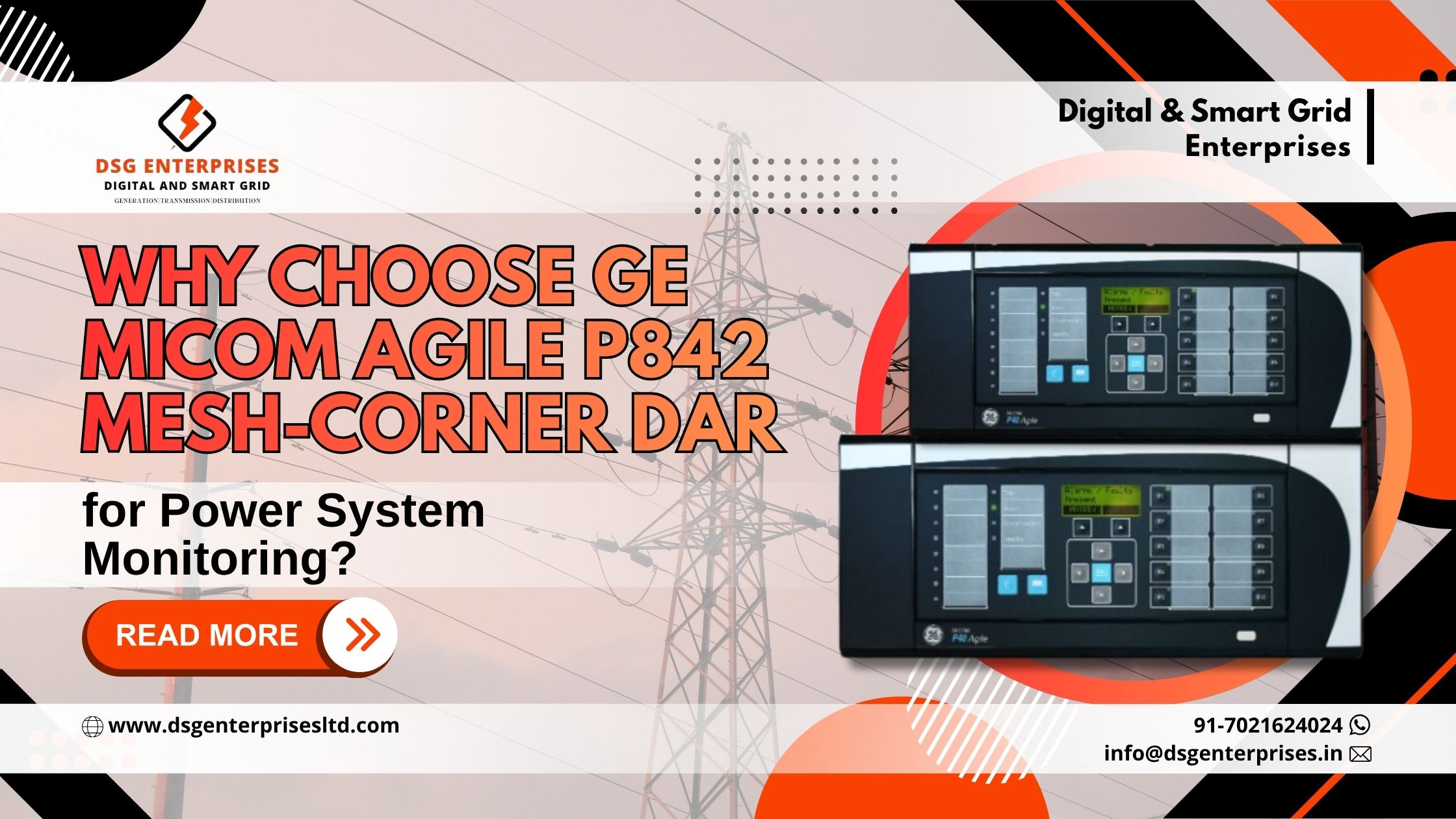 You are currently viewing Why Choose GE MiCOM Agile P842 Mesh-Corner DAR for Power System Monitoring?