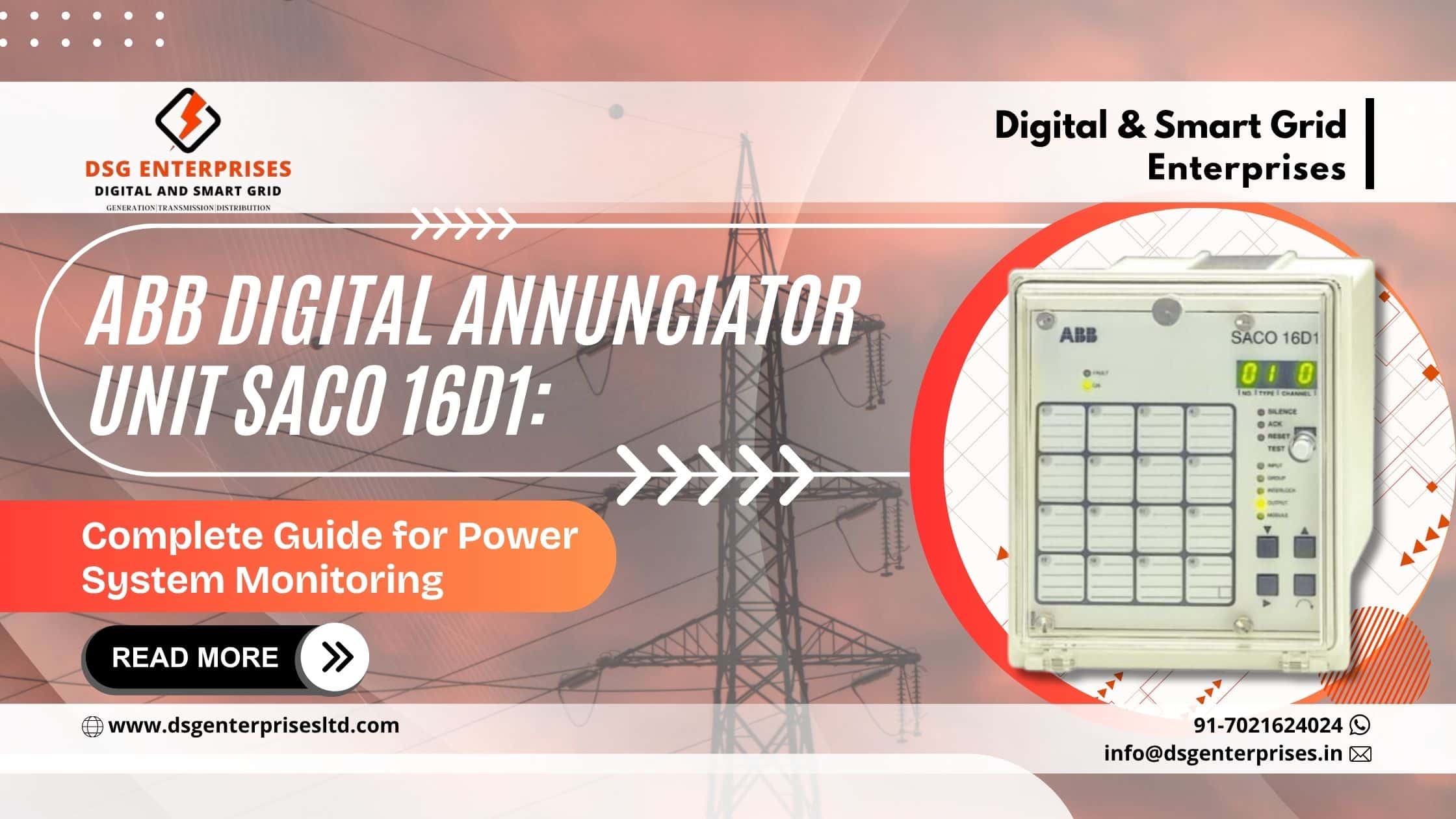 You are currently viewing ABB Digital Annunciator Unit SACO 16D1: Complete Guide for Power System Monitoring