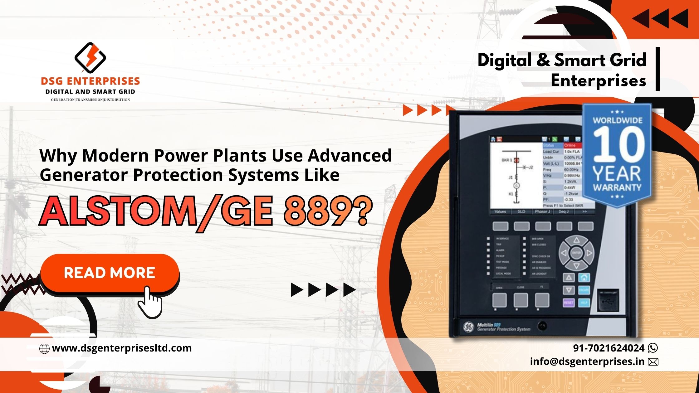 You are currently viewing Why Modern Power Plants Use Advanced Generator Protection Systems Like Alstom/GE 889?