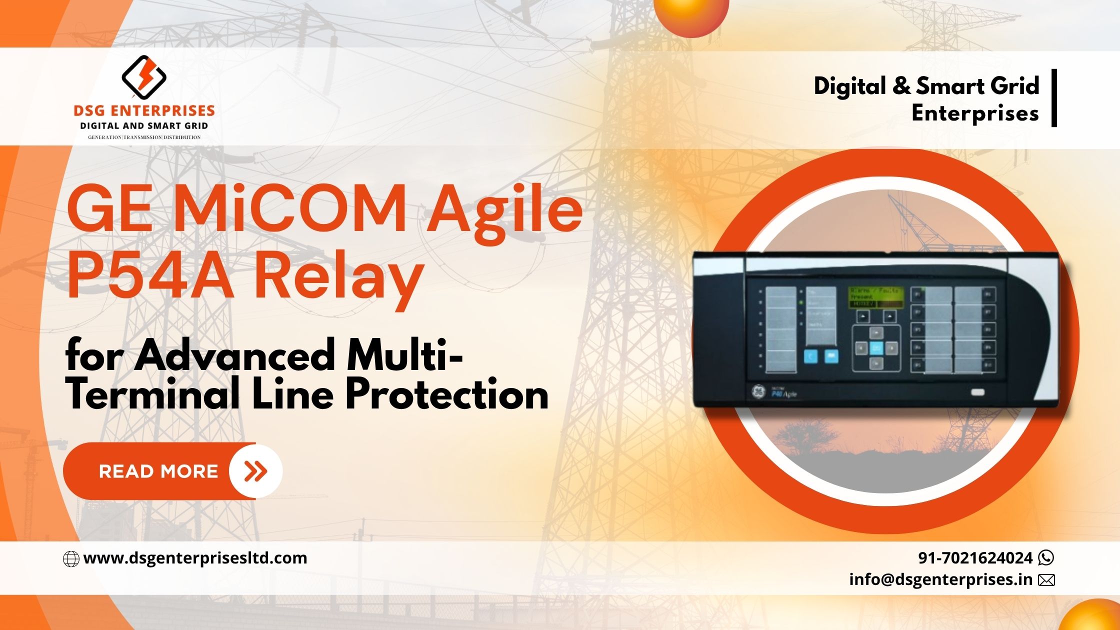 You are currently viewing GE MiCOM Agile P54A Relay for Advanced Multi-Terminal Line Protection