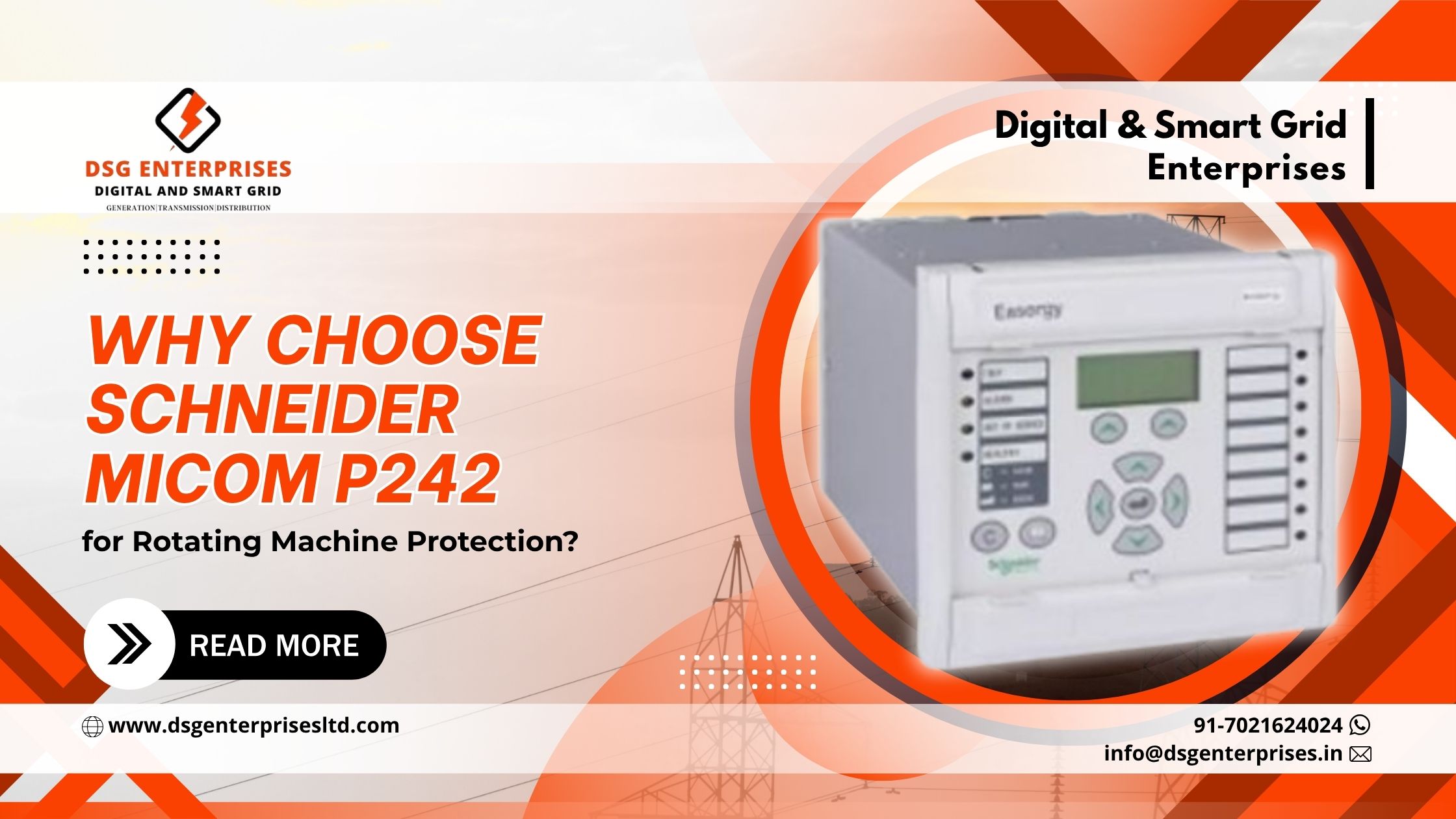 You are currently viewing Why Choose Schneider MiCOM P242 for Rotating Machine Protection?